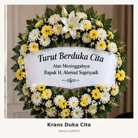 Krans Bunga Duka Karanganyar
